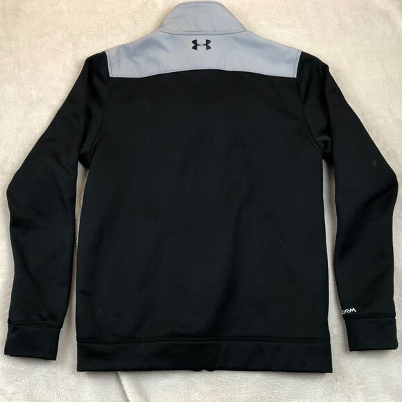 Under Armour Mens Air Force Jacket Small Full Zip Activewear Outdoors Black Casu - Picture 11 of 11